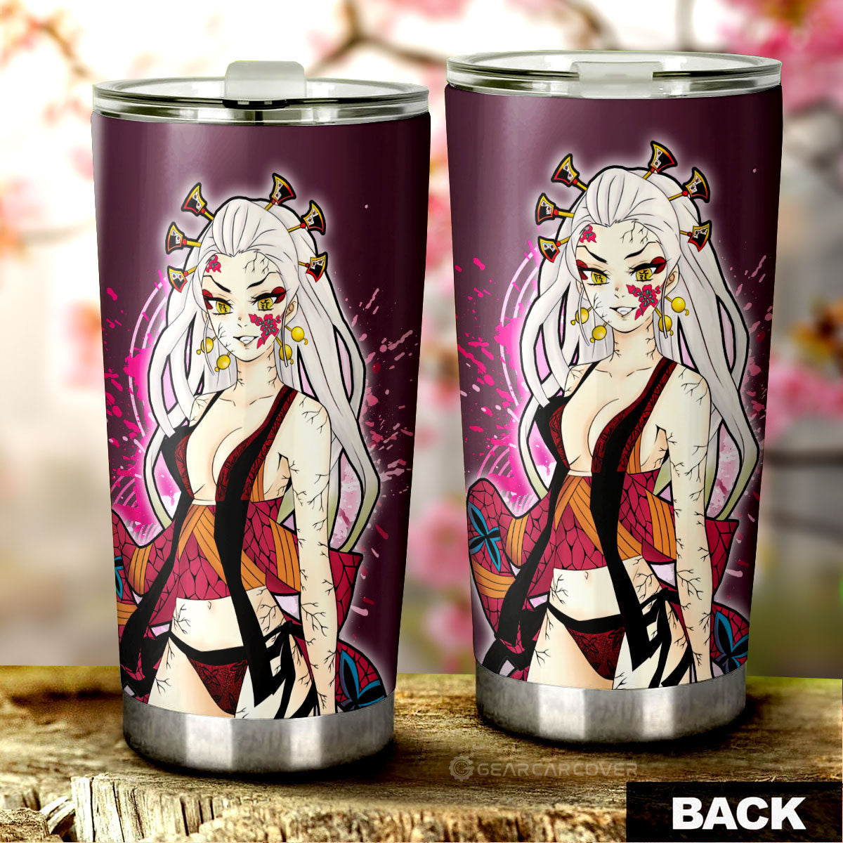 Anime Sexy Girl Daki Tumbler Cup Custom Demon Slayer Anime
