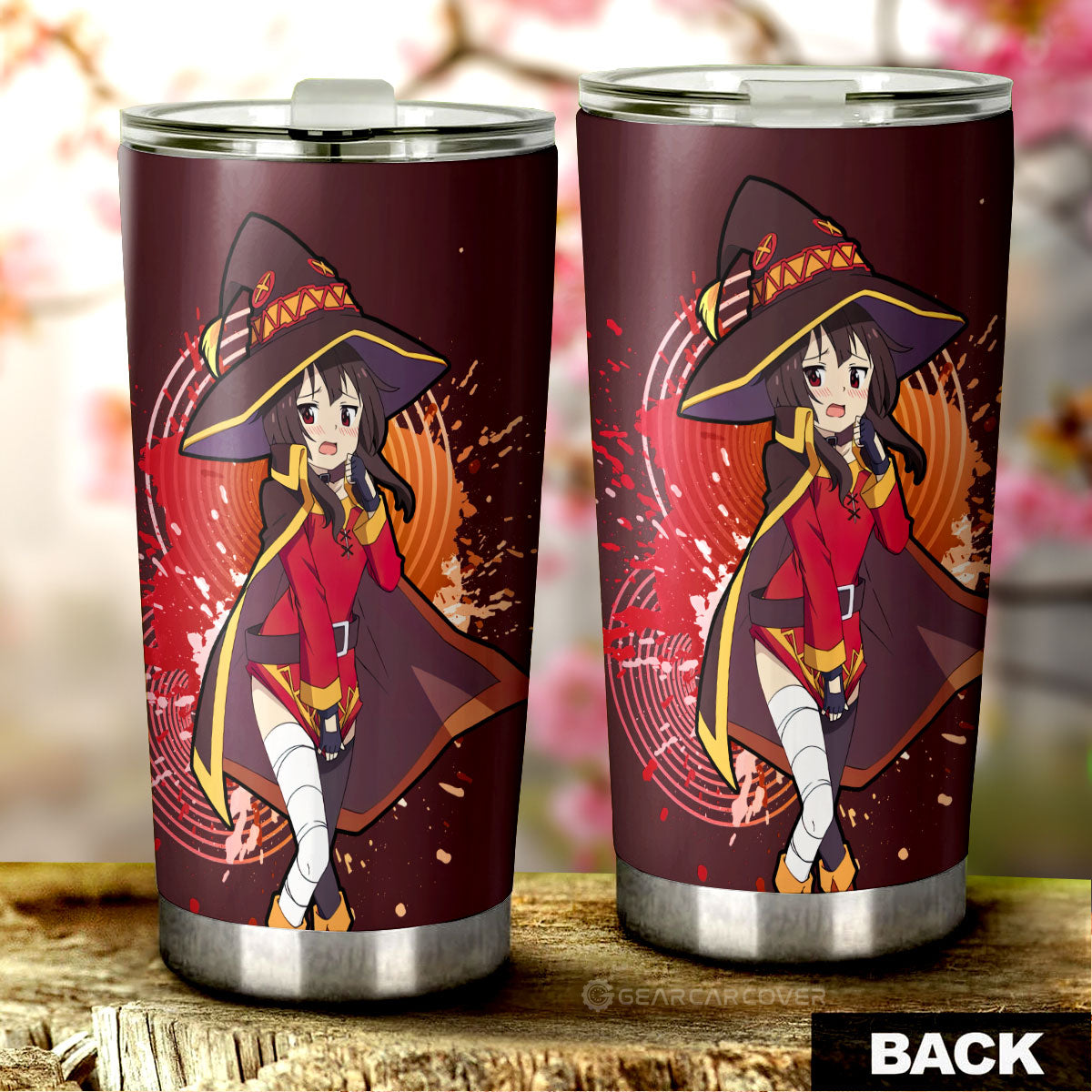 Anime Sexy Girl Megumin Tumbler Cup Custom KonoSuba Anime Car Accessories