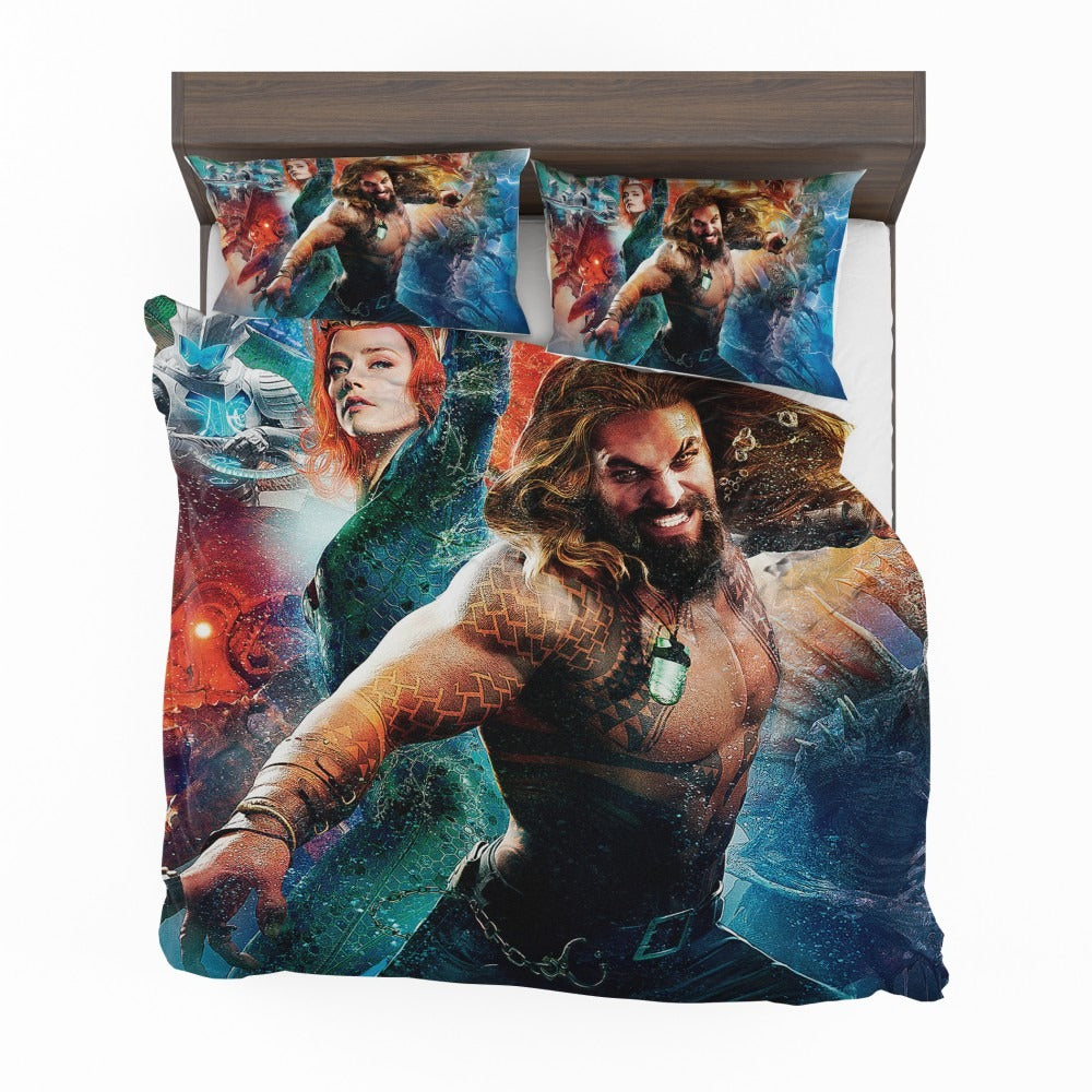 Aquaman Movie Amber Heard Jason Momoa Mera DC Universe Bedding Set