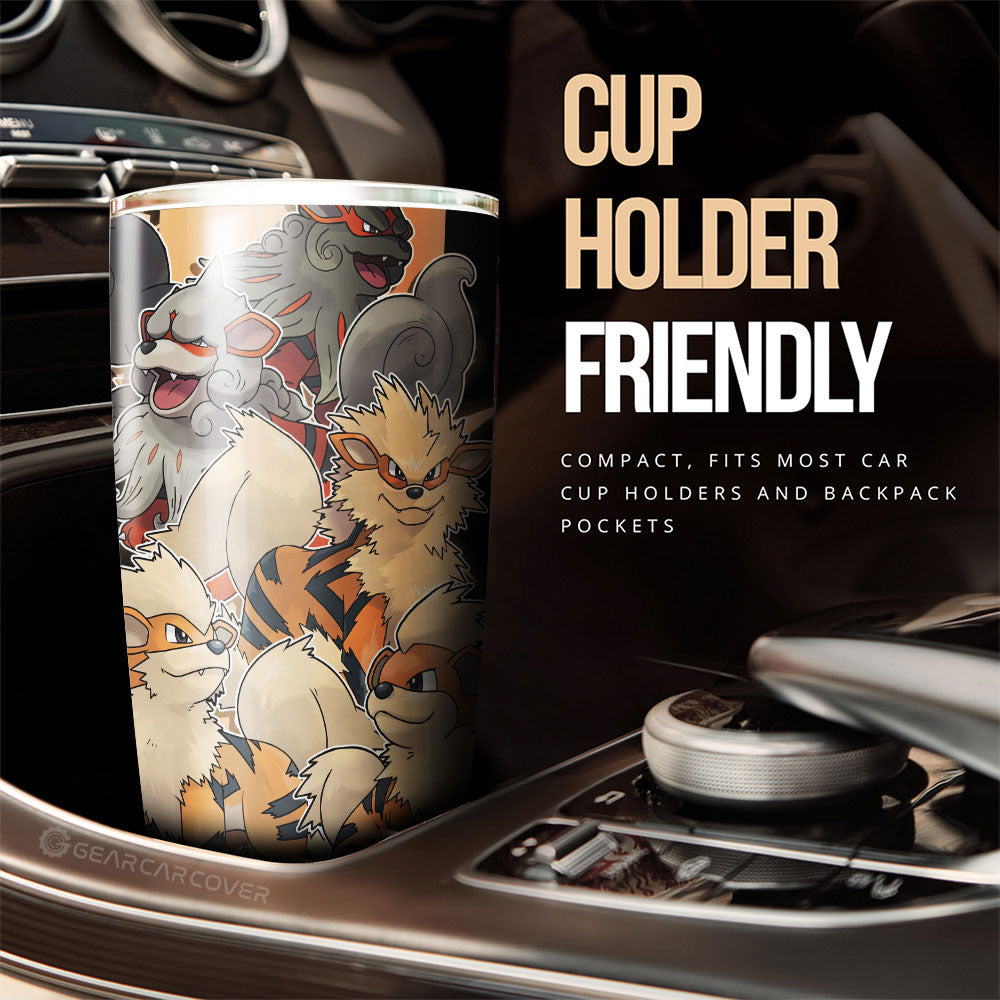 Arcanine Tumbler Cup Custom Car Accessories For Fans