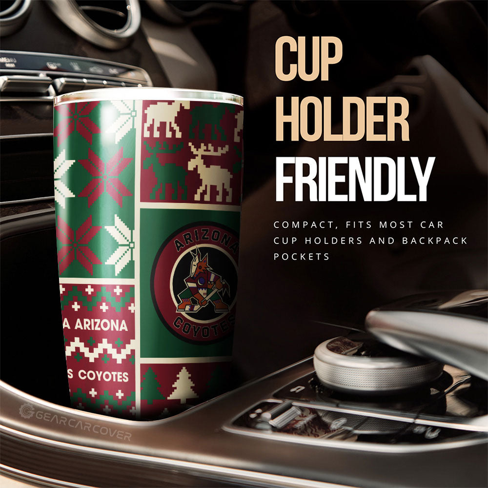 Arizona Coyotes Tumbler Cup Custom Ugly Style Car Accessories