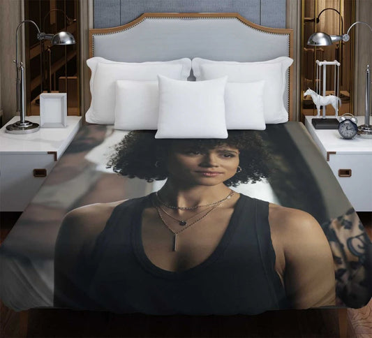 Army of Thieves Movie Nathalie Emmanuel Duvet Cover