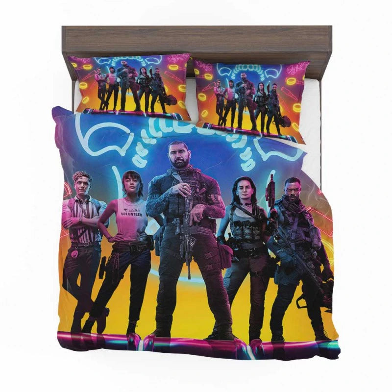 Army of the Dead Movie Dave Bautista Huma Qureshi Ella Purnell Bedding Set