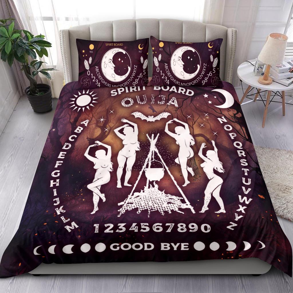 Personalized  Halloween Ouija board witch Duvet Cover Bedding Set 3-pc
