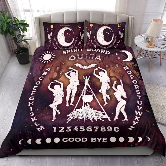Personalized  Halloween Ouija board witch Duvet Cover Bedding Set 3-pc