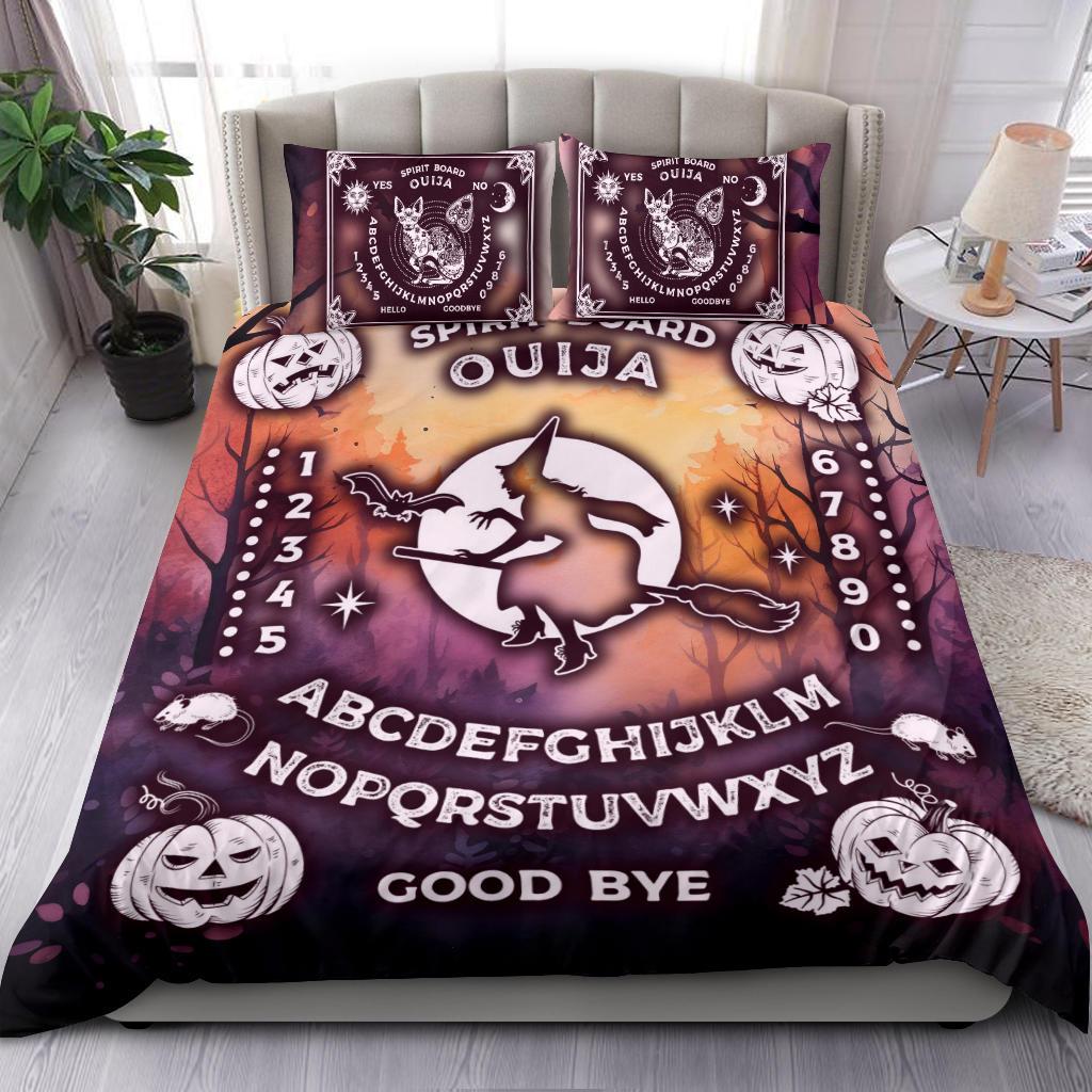 Personalized  Halloween Witch Ouija board Duvet Cover Bedding Set 3-pc