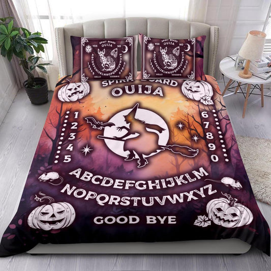 Personalized  Halloween Witch Ouija board Duvet Cover Bedding Set 3-pc