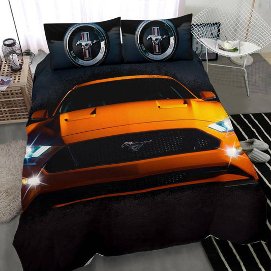 Ford Mustang Yellow Car Bedding Set