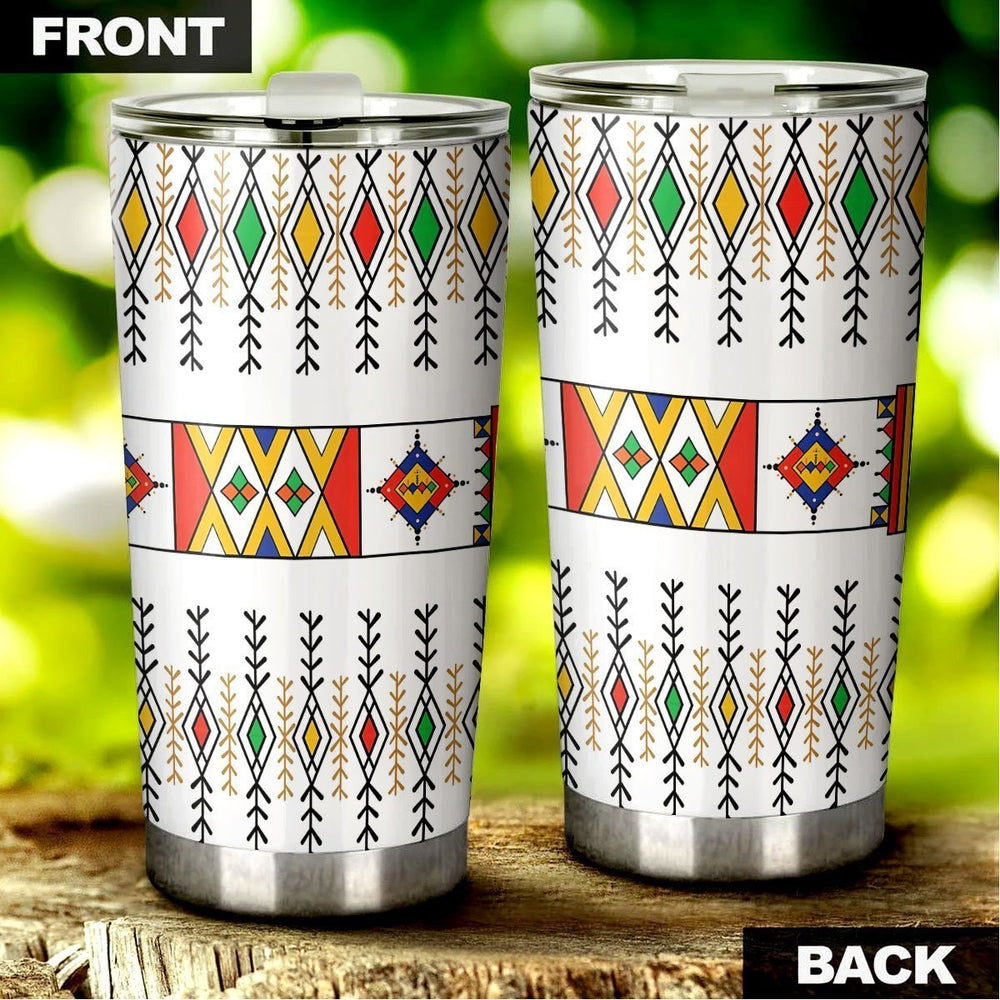 Asiri Pattern Tumbler Cup Custom Traditional Qatar Car Accessories