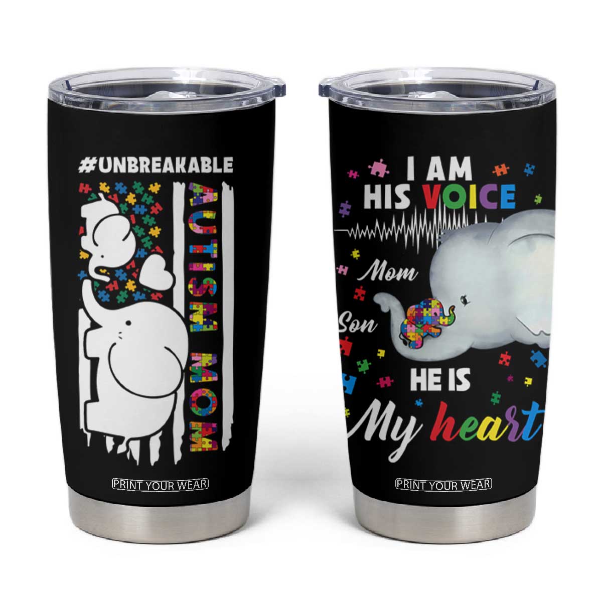 Autism Mom Gifts Tumbler Cup Autistic Kid Parents Mothers Day Autism Awareness TB10