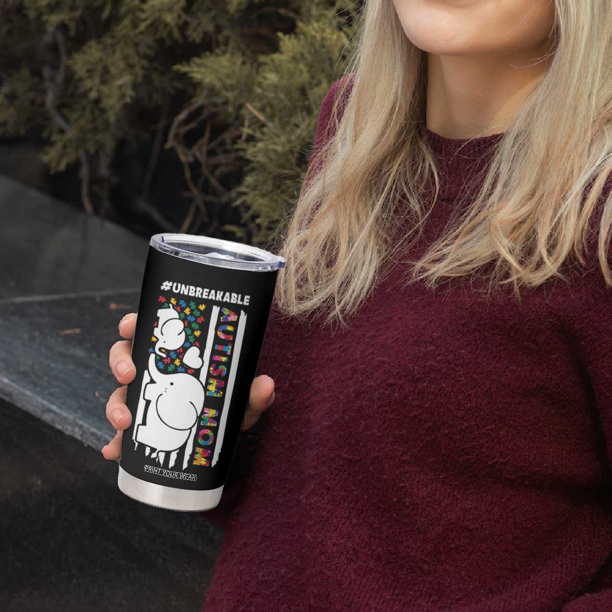 Autism Mom Gifts Tumbler Cup Autistic Kid Parents Mothers Day Autism Awareness TB10