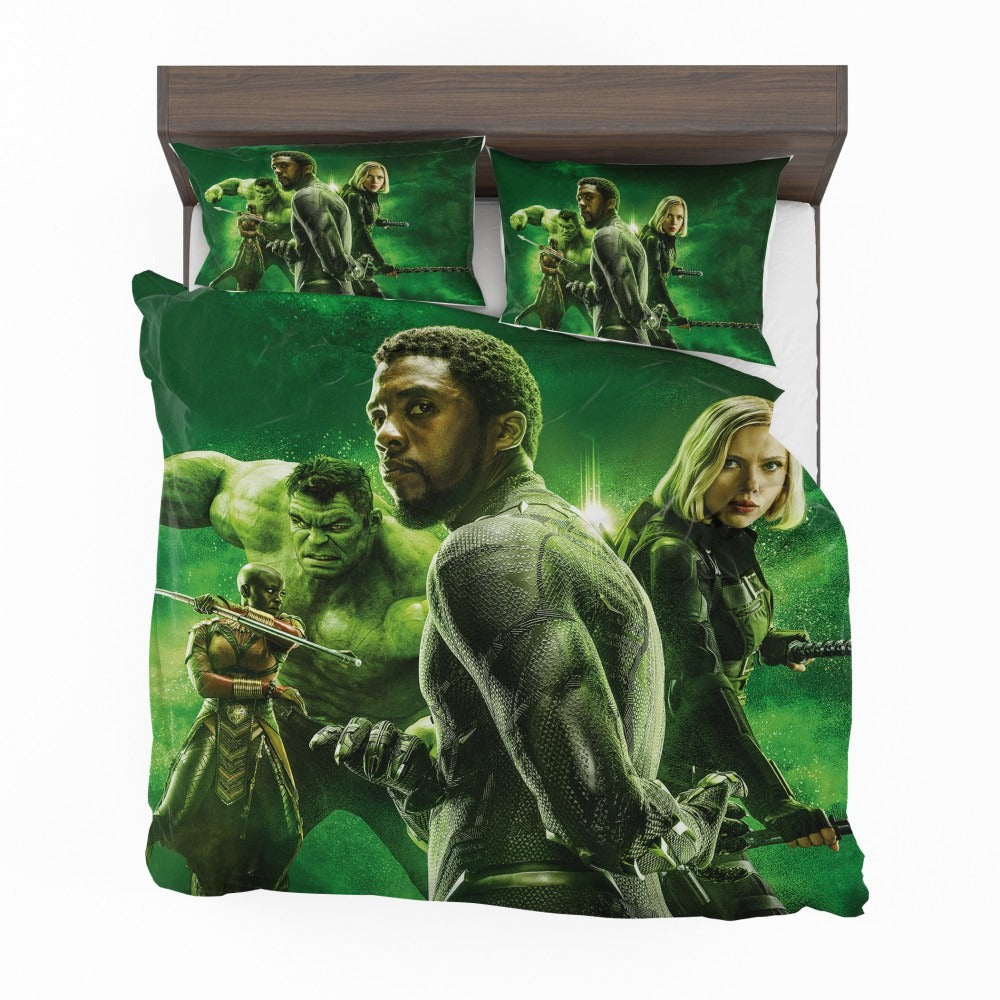 Avengers Infinity War Okoye Black Panther Black Widow Hulk Bedding Set