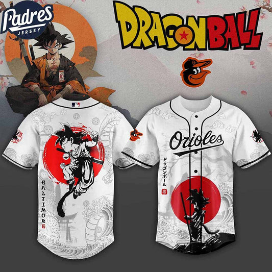 Baltimore Orioles MLB X Dragon Ball Custom Baseball Jersey - Padres Jersey Oasis: Elevate Your Baseball Style Game