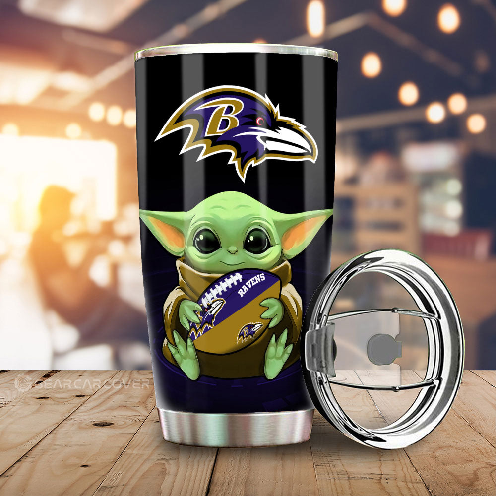 Baltimore Ravens Tumbler Cup Custom Car Accessories For Fan