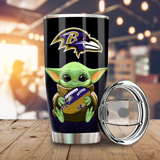 Baltimore Ravens Tumbler Cup Custom Car Accessories For Fan