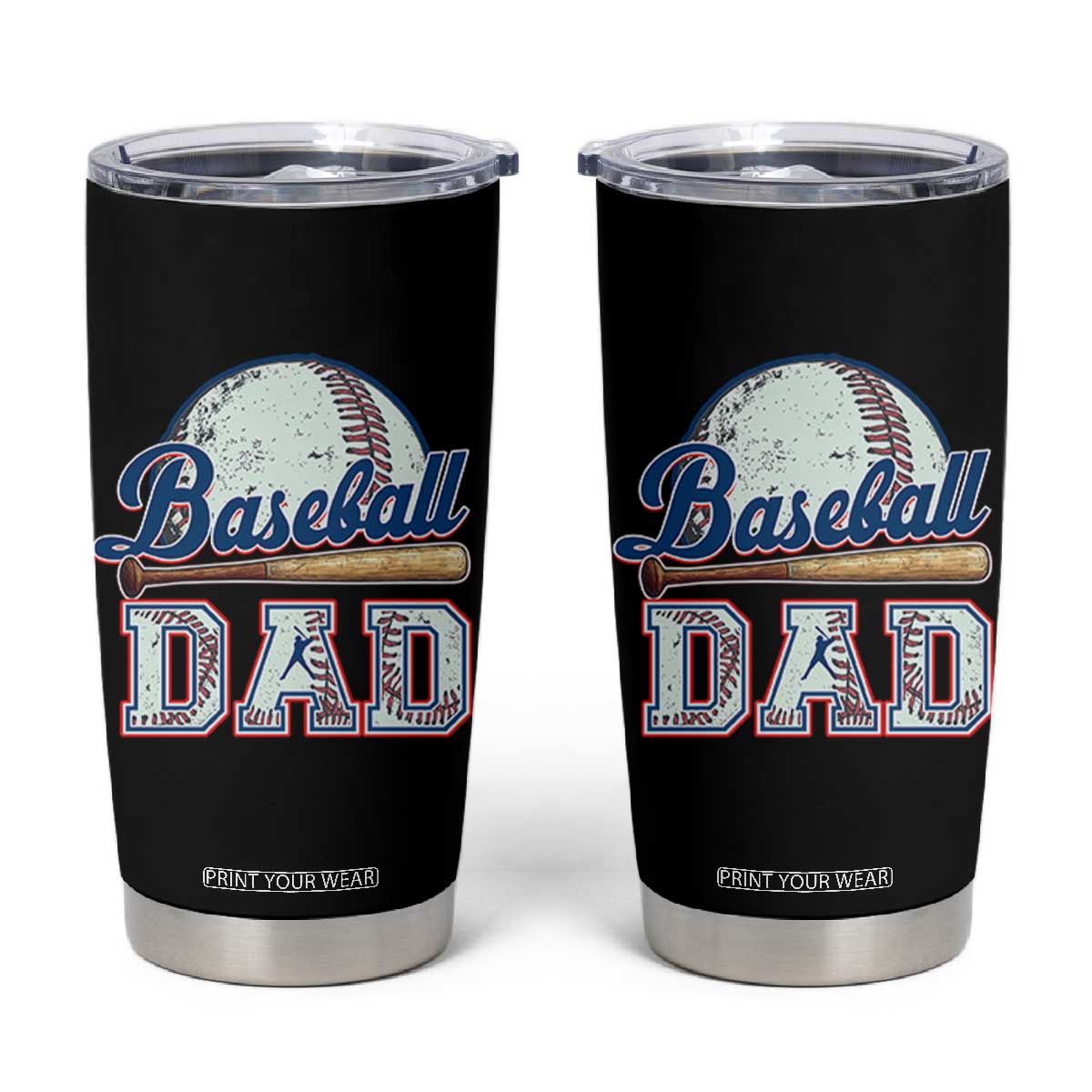 Baseball Dad Tumbler Cup Baseball Sport Lovers For Father's Day TS02
