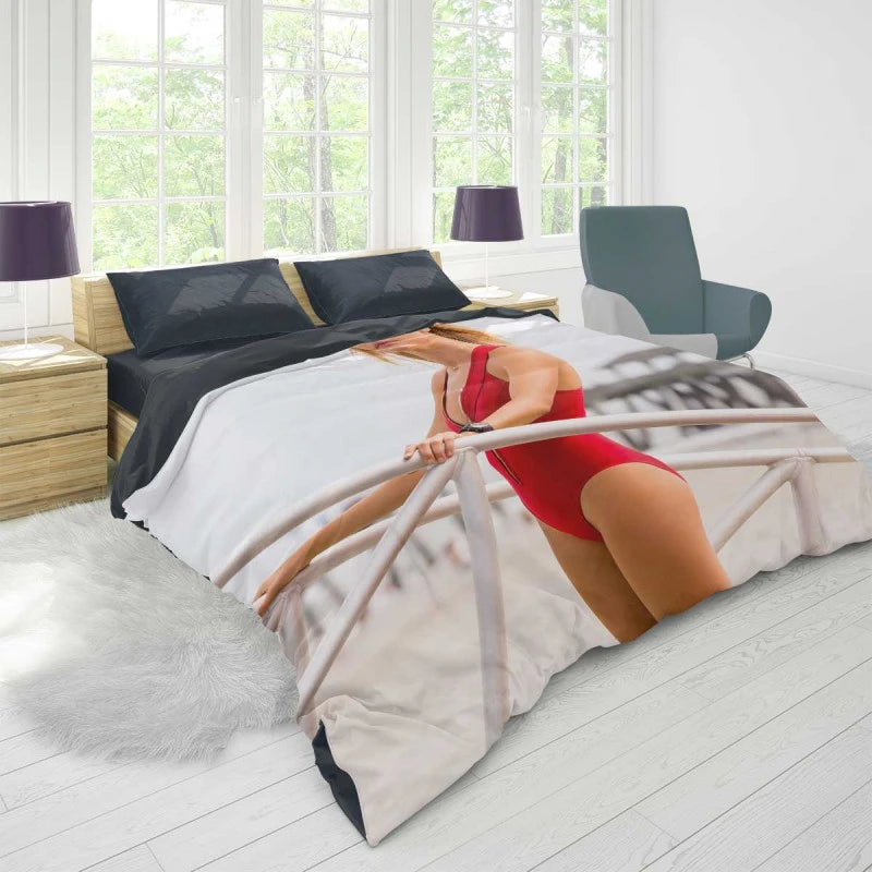 Baywatch Movie Kelly Rohrbach Duvet Cover