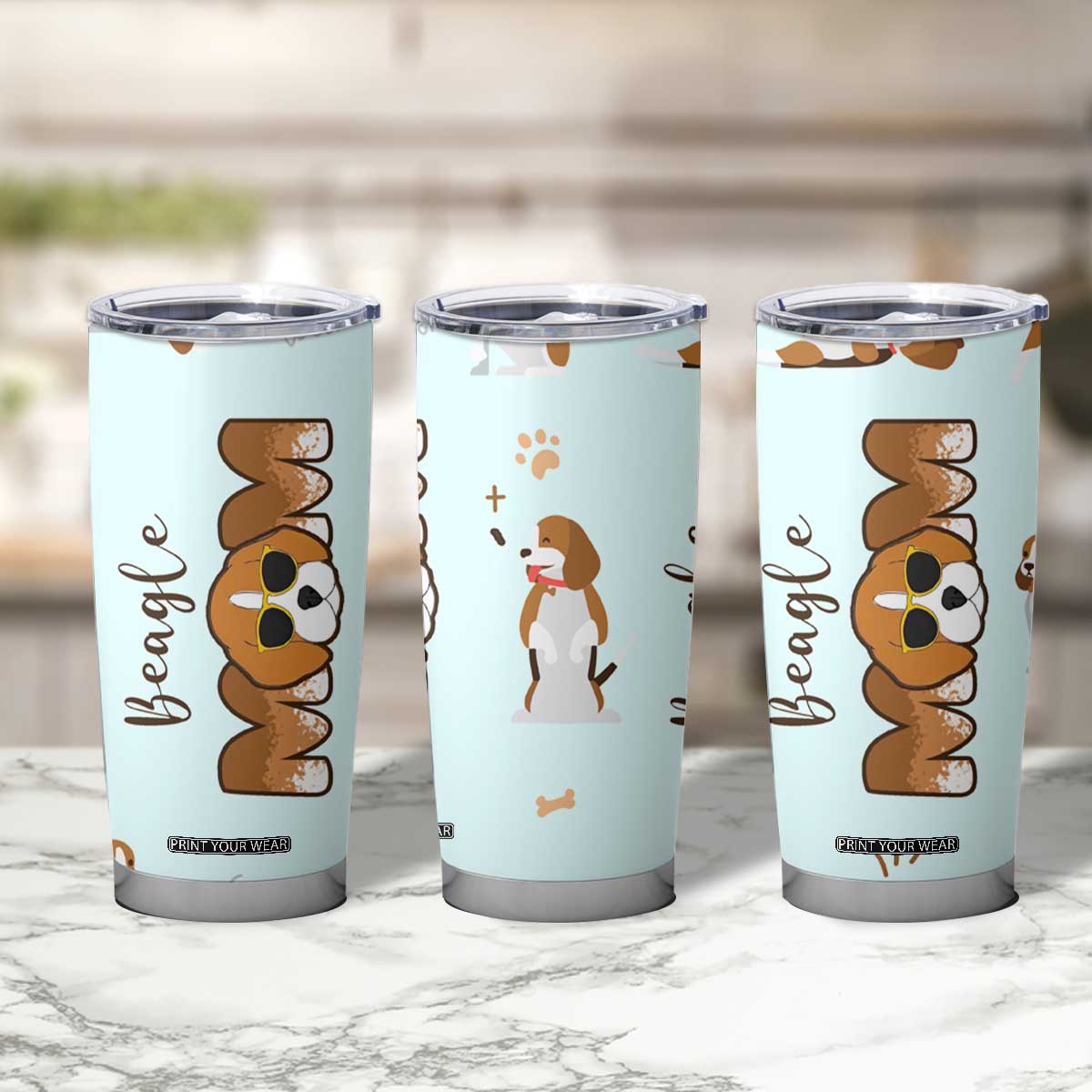 Beagle Dog Mom Tumbler Cup Funny Dog Lover Mothers Day Gifts TB10