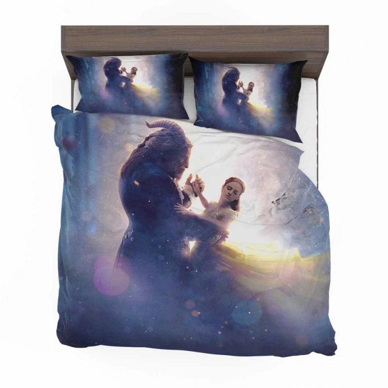 Beauty And The Beast Movie Emma Watson Belle Dan Stevens Bedding Set