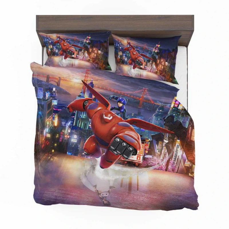 Big Hero 6 Movie Baymax Hiro Hamada Bedding Set
