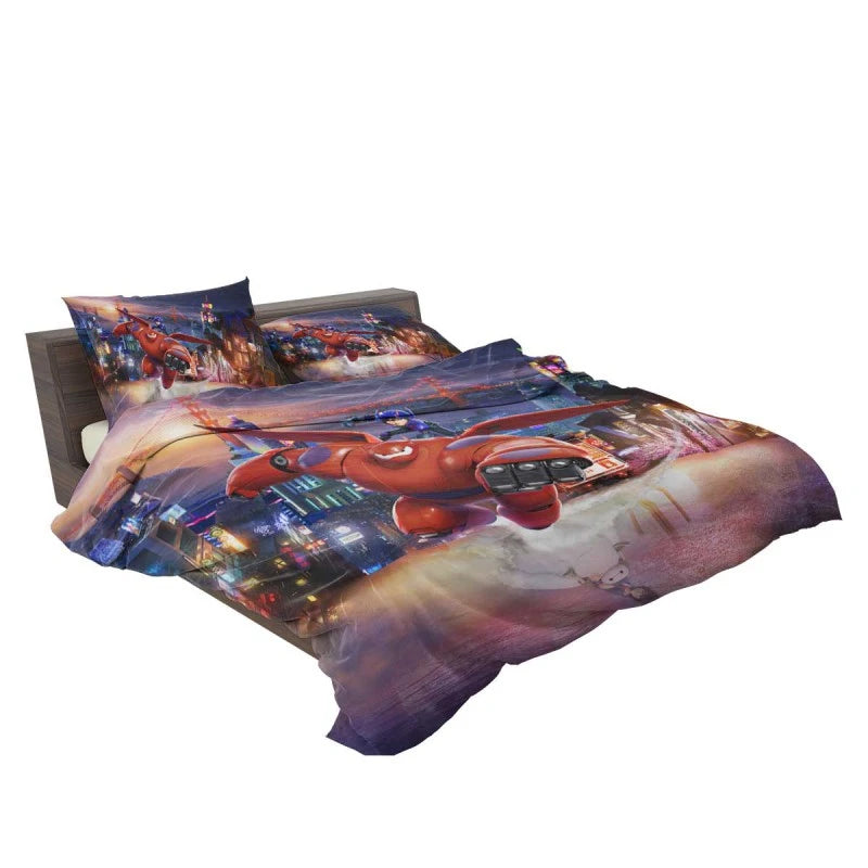 Big Hero 6 Movie Baymax Hiro Hamada Bedding Set