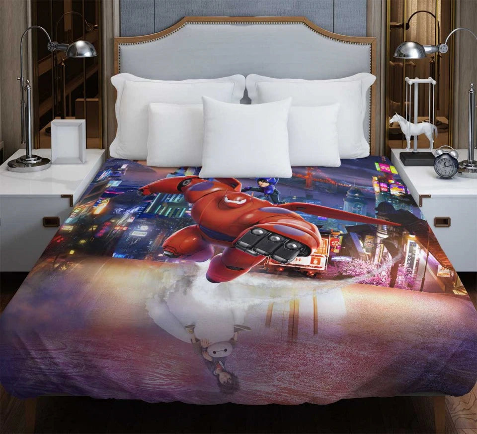 Big Hero 6 Movie Baymax Hiro Hamada Duvet Cover