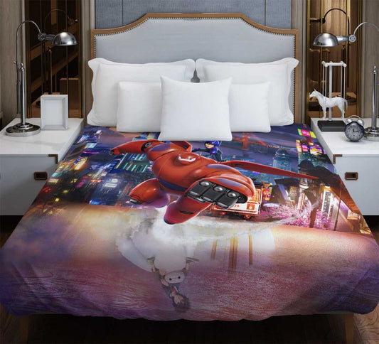 Big Hero 6 Movie Baymax Hiro Hamada Duvet Cover