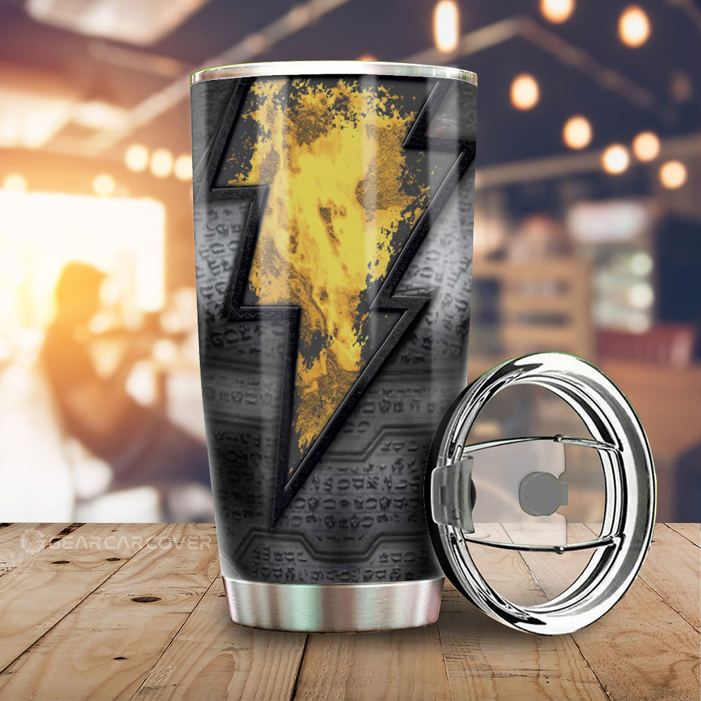 Black Adam Tumbler Cup Custom Black Adam Car Interior Accessories