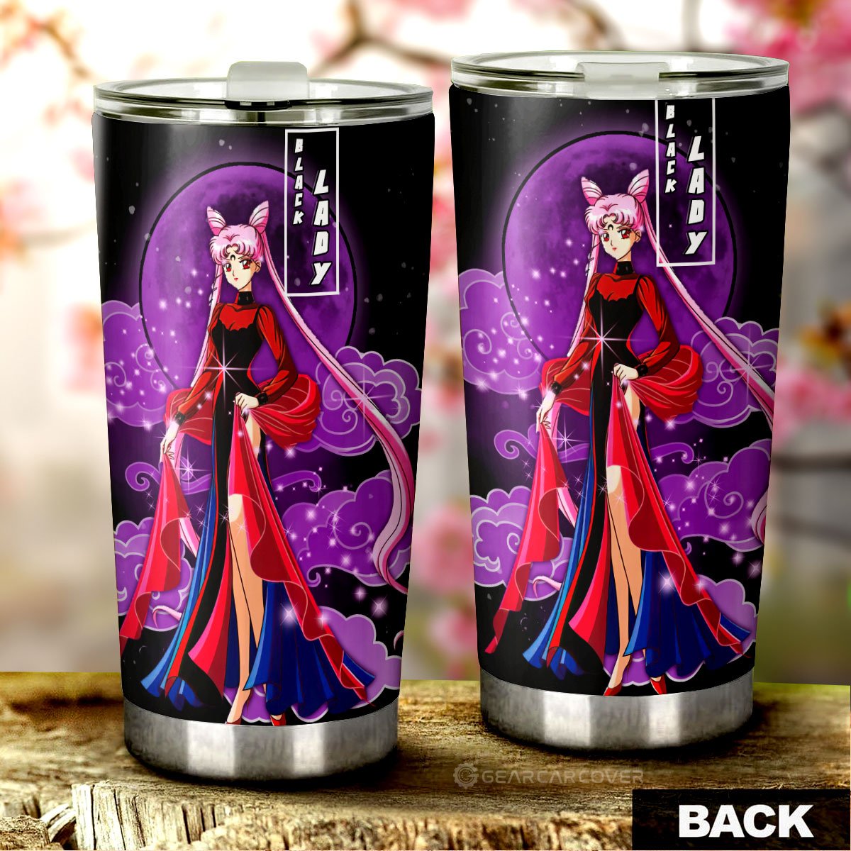 Black Lady Tumbler Cup Custom Car Interior Accessories