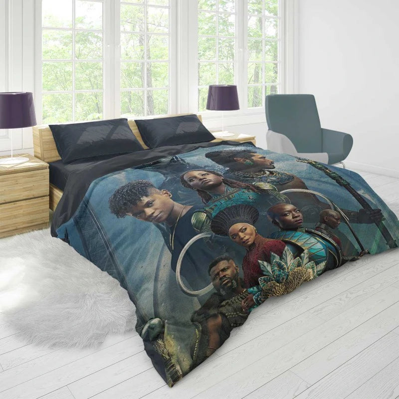 Black Panther Wakanda Forever Michael B Jordan Movie Duvet Cover