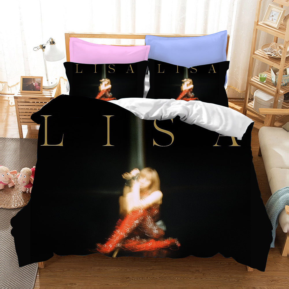 Blackpink Lisa Black Bedding Set