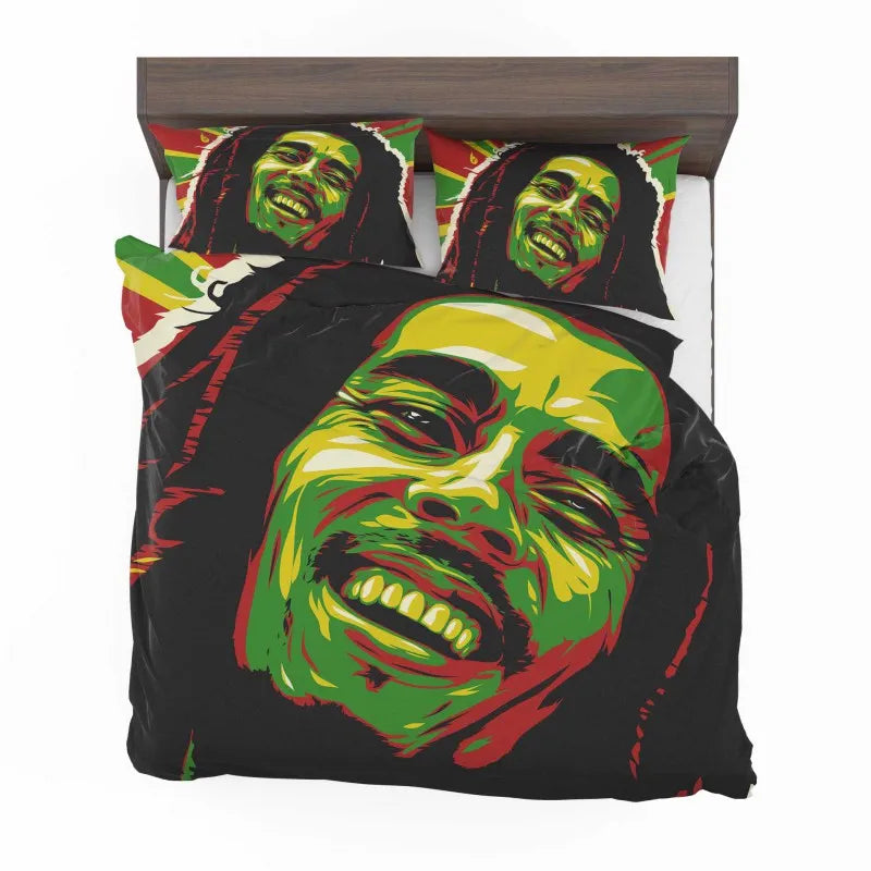 Bob Marleys Abstract Rhapsody Bedding Set
