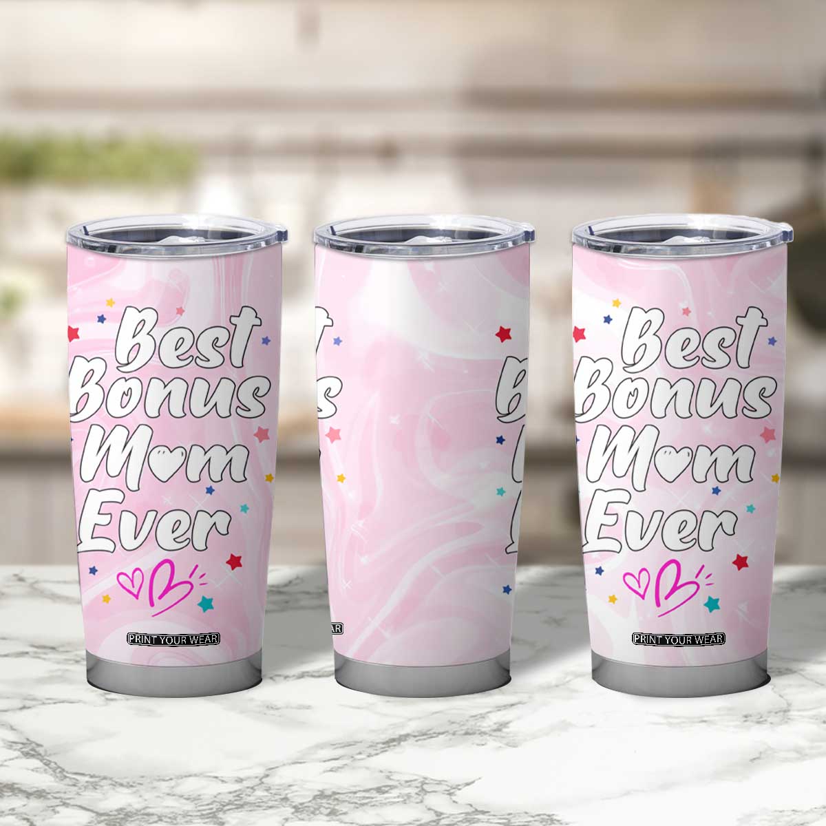 Bonus Mom Gift Tumbler Cup for Mother's Day Birthday Step Mother TB10