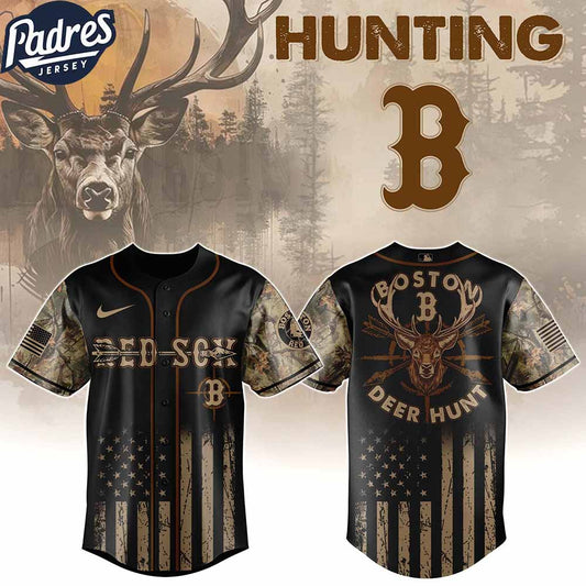 Boston Red Sox MLB X Deer Hunting Personalized Baseball Jersey - Padres Jersey Oasis: Elevate Your Baseball Style Game