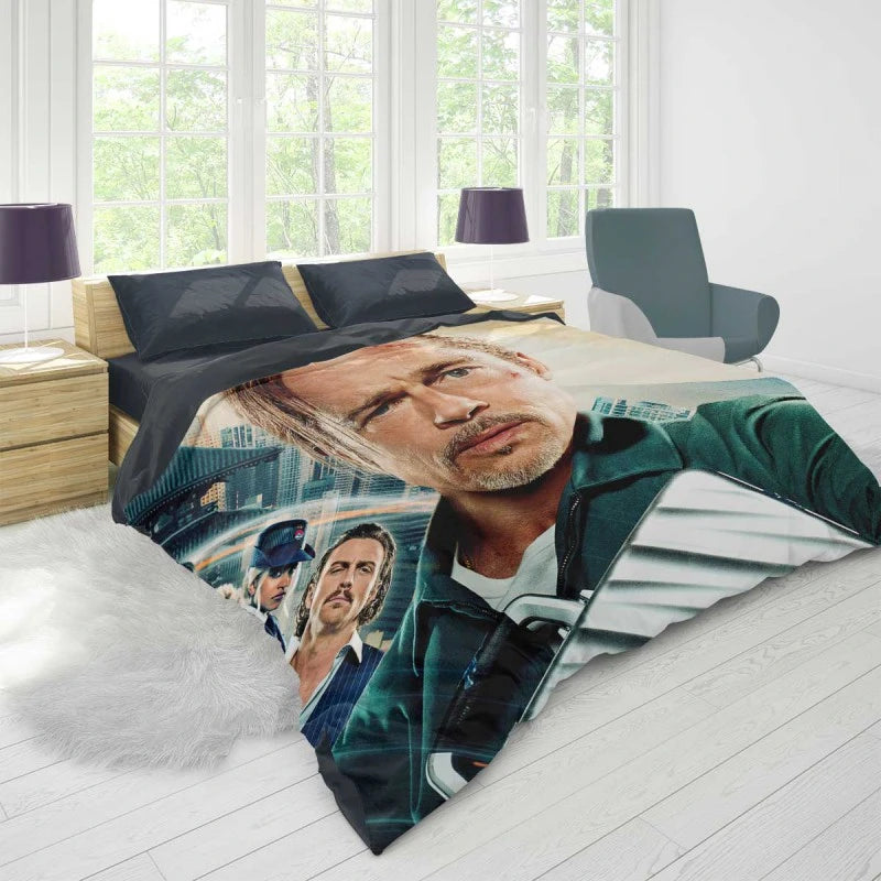 Brad Pitt in Bullet Train Movie Duvet Cover