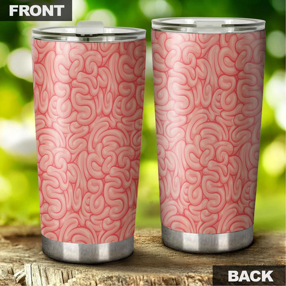Brain Tumbler Stainless Steel Pattern