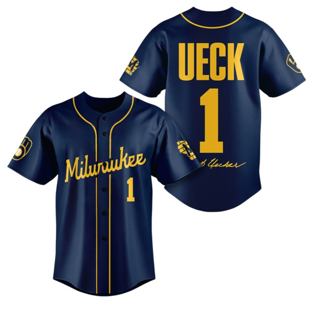 Brewers Bob Uecker Signature Baseball Jersey - Grishko.com