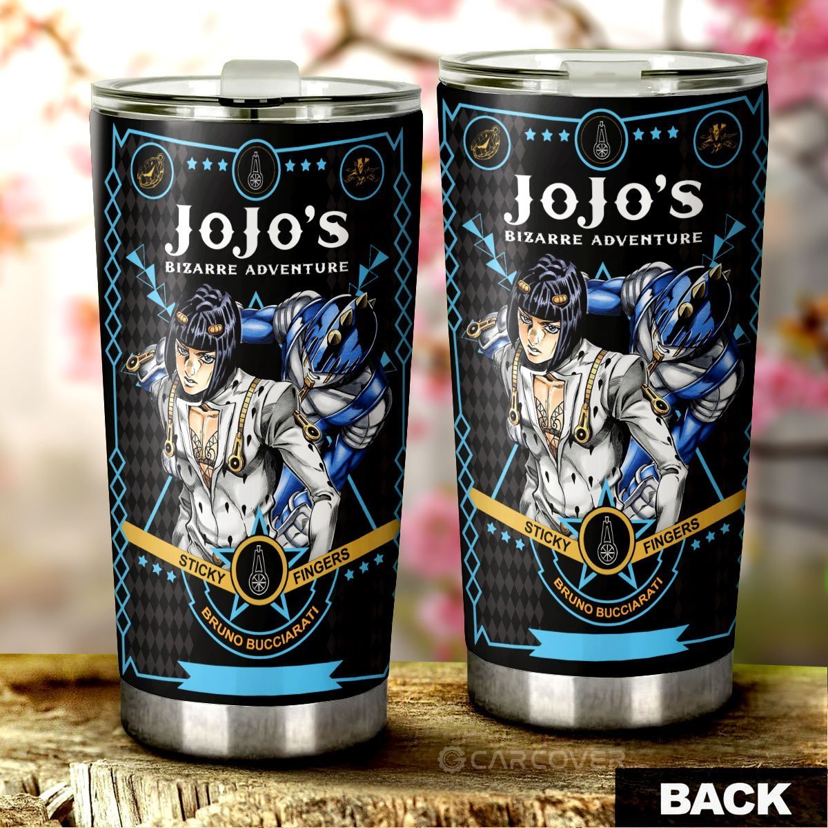 Bruno Bucciarati Tumbler Cup Custom Anime JoJo's Bizarre Adventure Car Interior Accessories