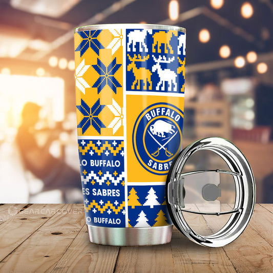 Buffalo Sabres Tumbler Cup Custom Ugly Style Car Accessories