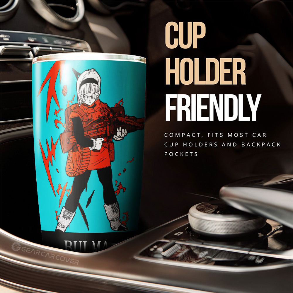 Bulma Tumbler Cup Custom Dragon Ball Anime Manga Color Style