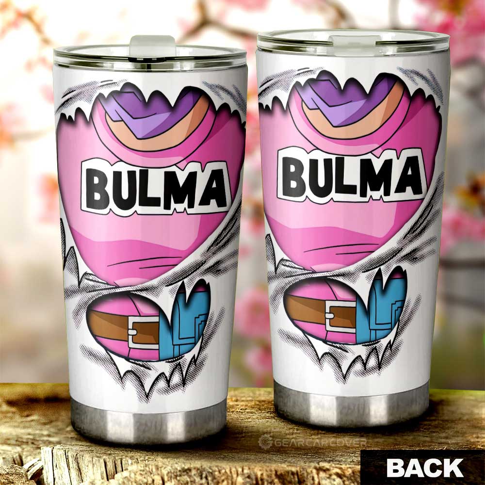 Bulma Uniform Tumbler Cup Custom Dragon Ball Anime