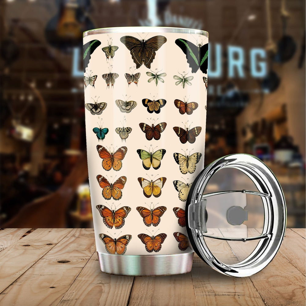 Butterfly Tumbler Cup Custom Pattern Insects Car Accessories