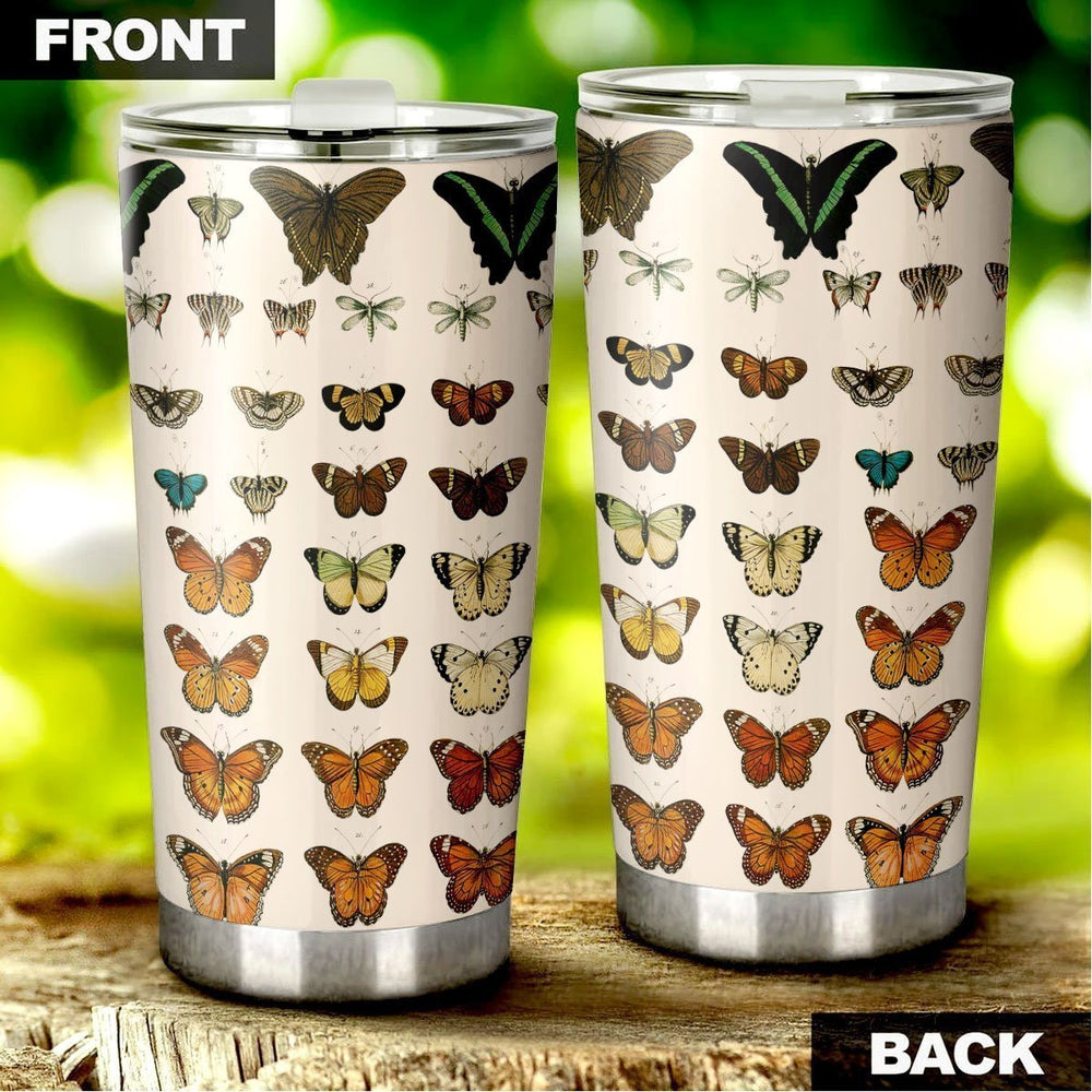 Butterfly Tumbler Cup Custom Pattern Insects Car Accessories