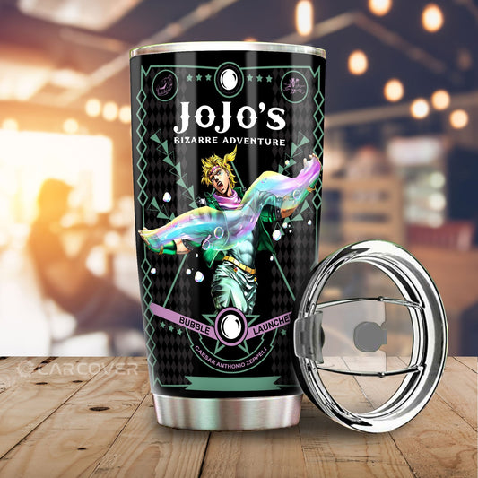 Caesar Anthonio Zeppeli Tumbler Cup Custom Anime JoJo's Bizarre Car Accessories