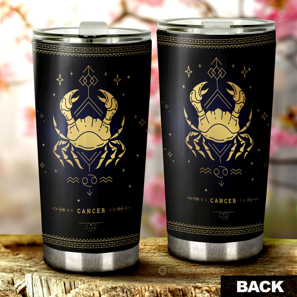 Cancer Tumbler Cup Custom Zodiac Car Interior Accessories