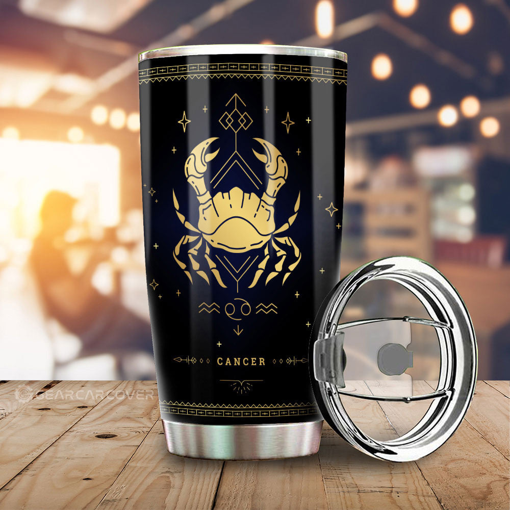Cancer Tumbler Cup Custom Zodiac Car Interior Accessories