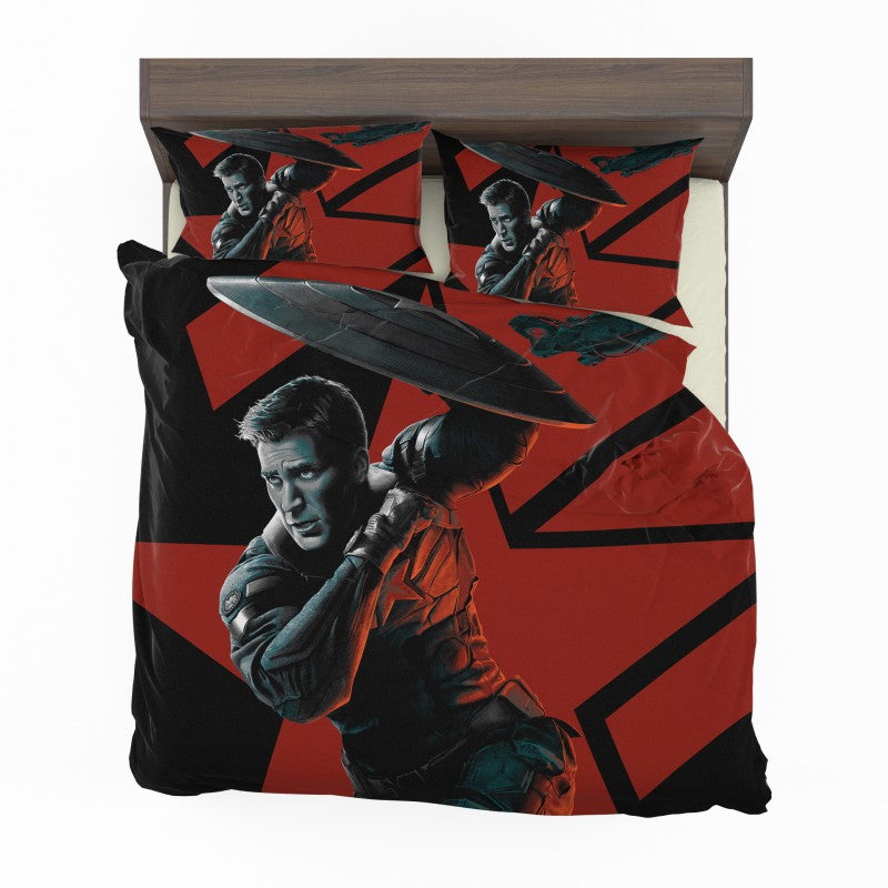Captain America Chris Evans Marvel Comics Bedding Set