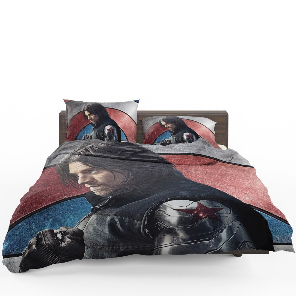 Captain America Civil War Movie Sebastian Stan Winter Soldier Bedding Set