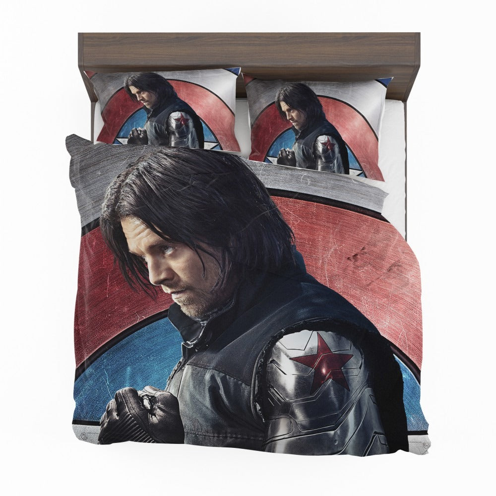 Captain America Civil War Movie Sebastian Stan Winter Soldier Bedding Set