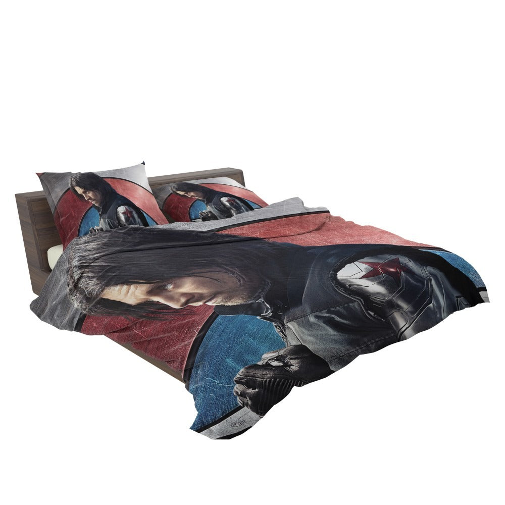 Captain America Civil War Movie Sebastian Stan Winter Soldier Bedding Set